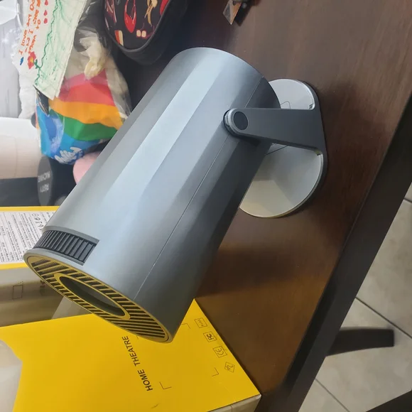 DBPOWER White Projector with Black Lens